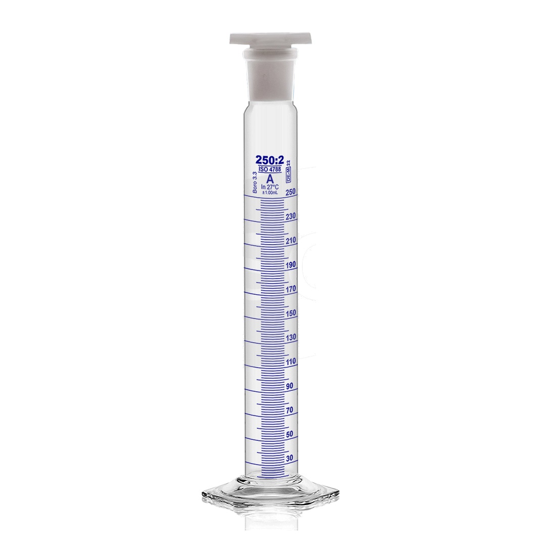 Measuring Cylinder with Hexagonal Base Class A NAB