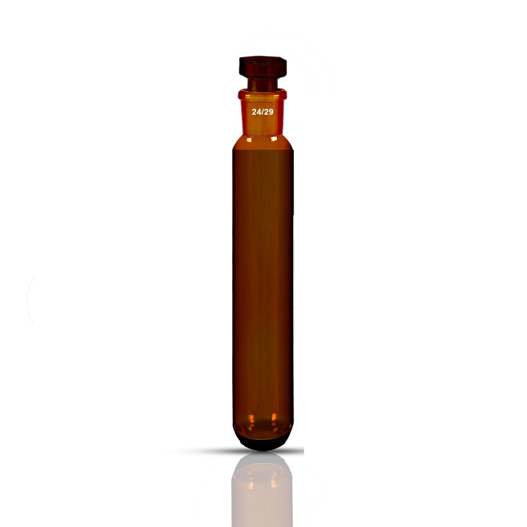 Test Tube with Socket Amber